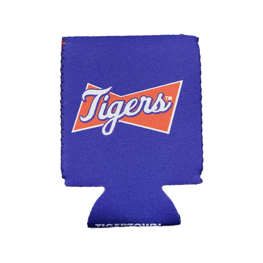 Tigers Bow Tie Can Cooler- (Multiple Sizes)