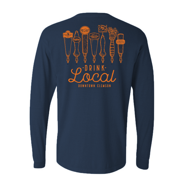 Drink Local-Downtown Clemson Long Sleeve – Tigertown Graphics