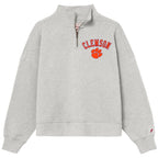 1/4 Zip Clemson Mock Neck Crews - (Multiple Colors)