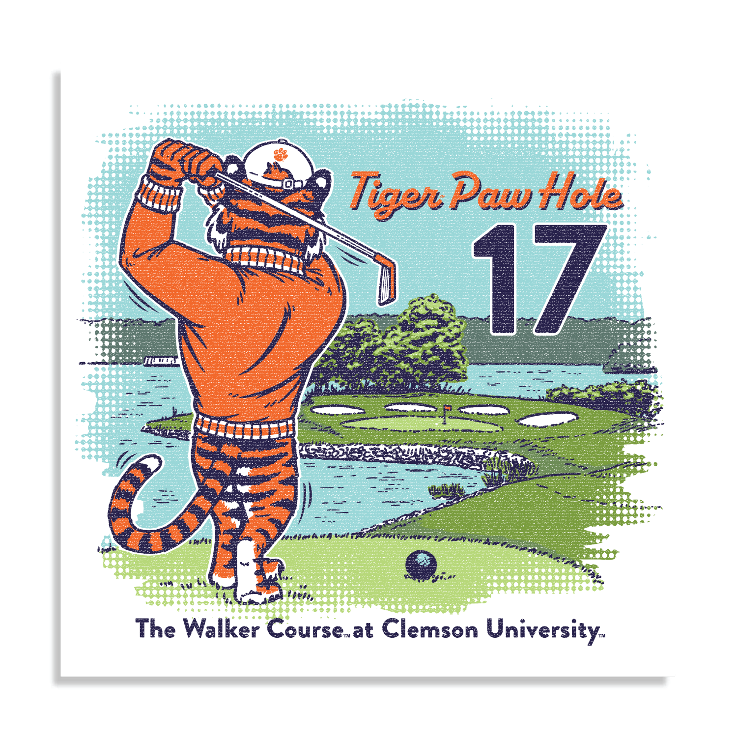 Tiger Paw Hole Poster