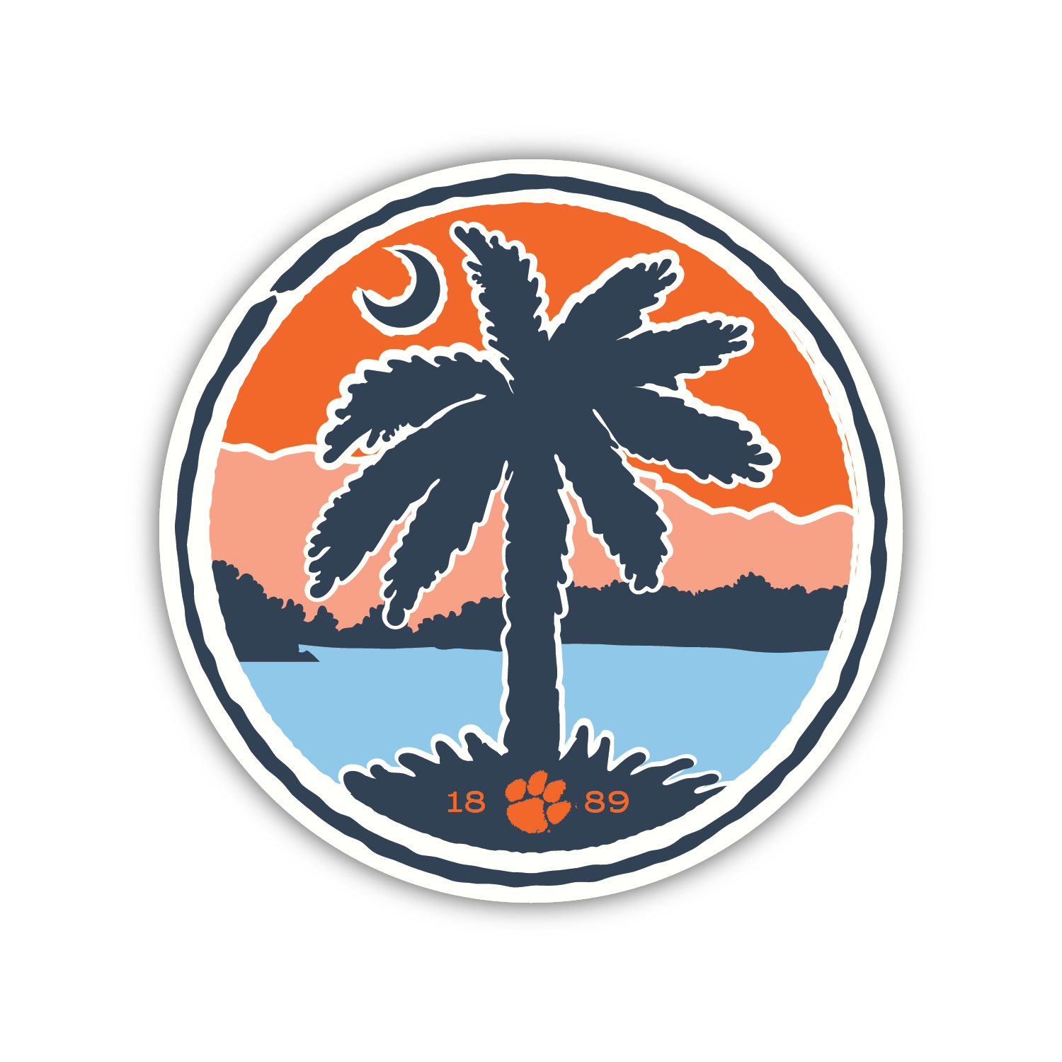 Palmetto Mountains Decal- (Multiple Sizes)