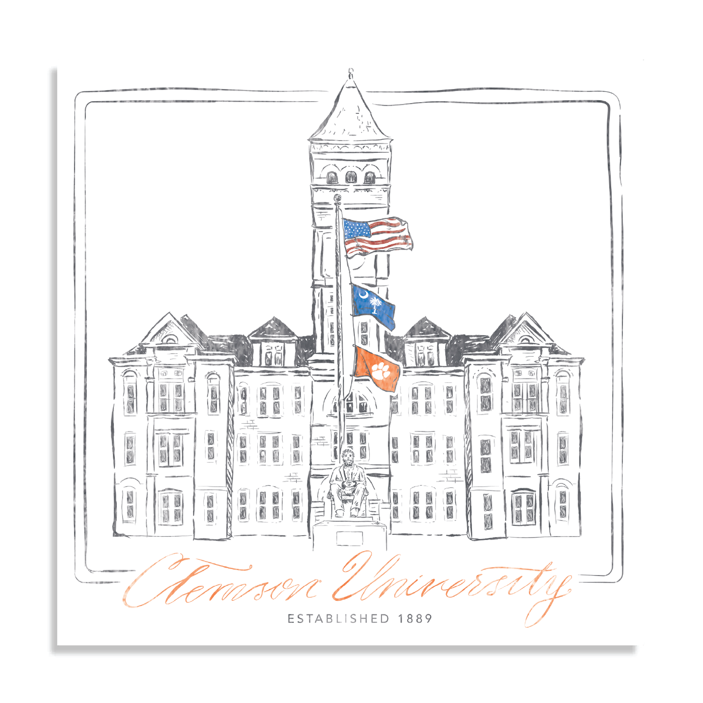 Old Main Sketch Poster