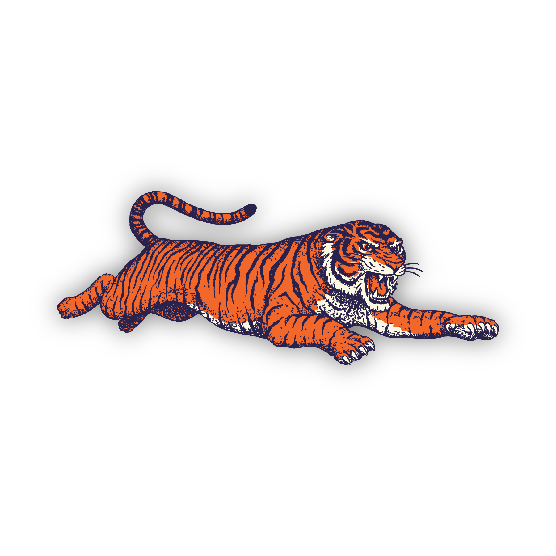 Jumping Tiger Poster