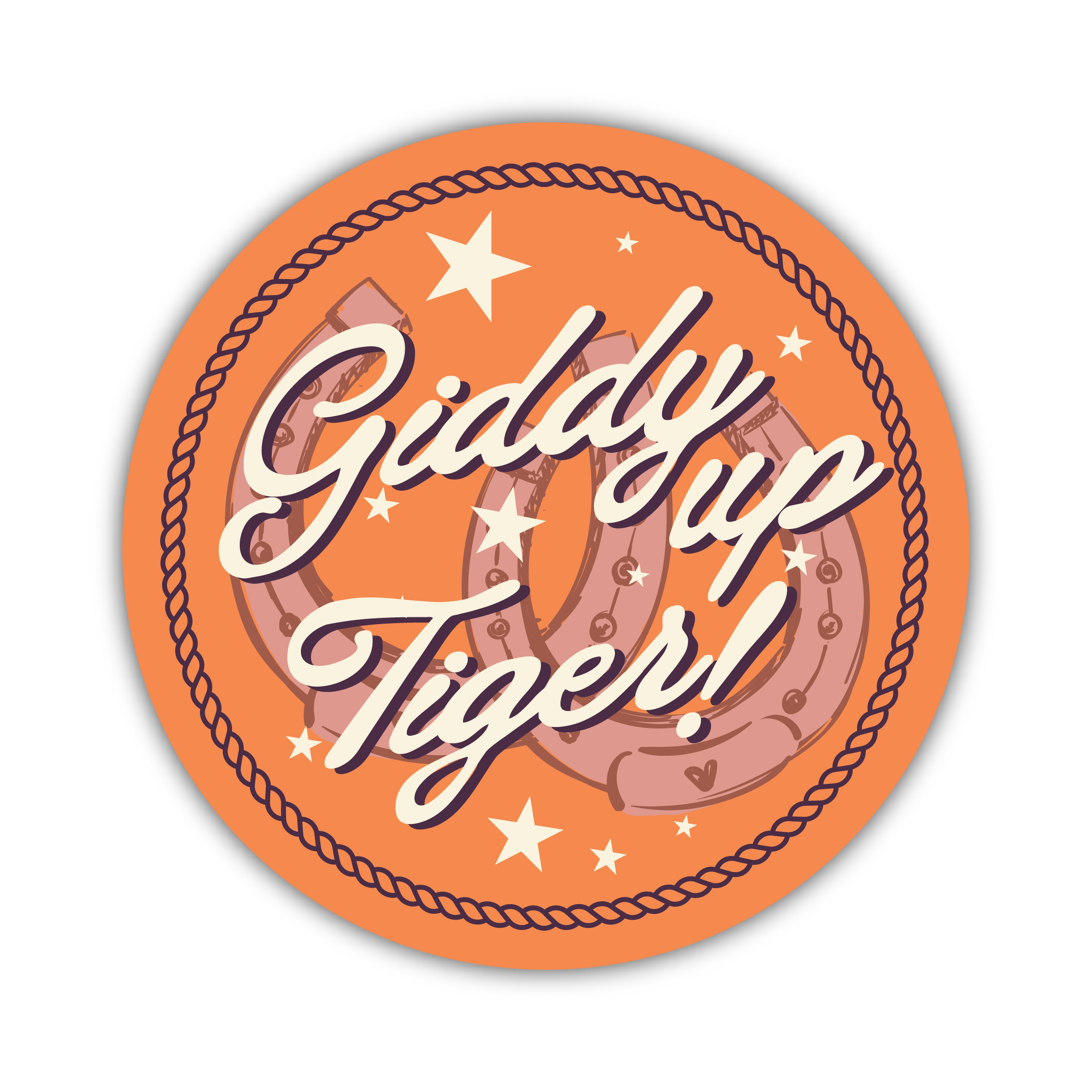 Giddy Up Tiger Decal