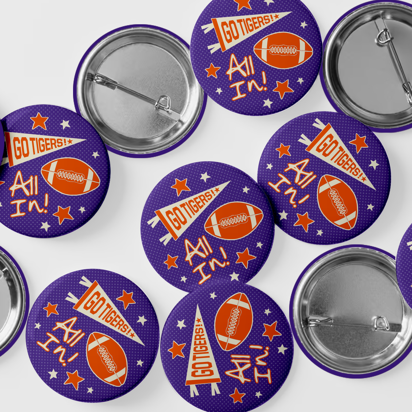 3" All In Button