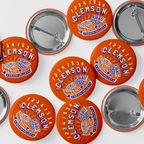 3" 1234 CLEMSON Button