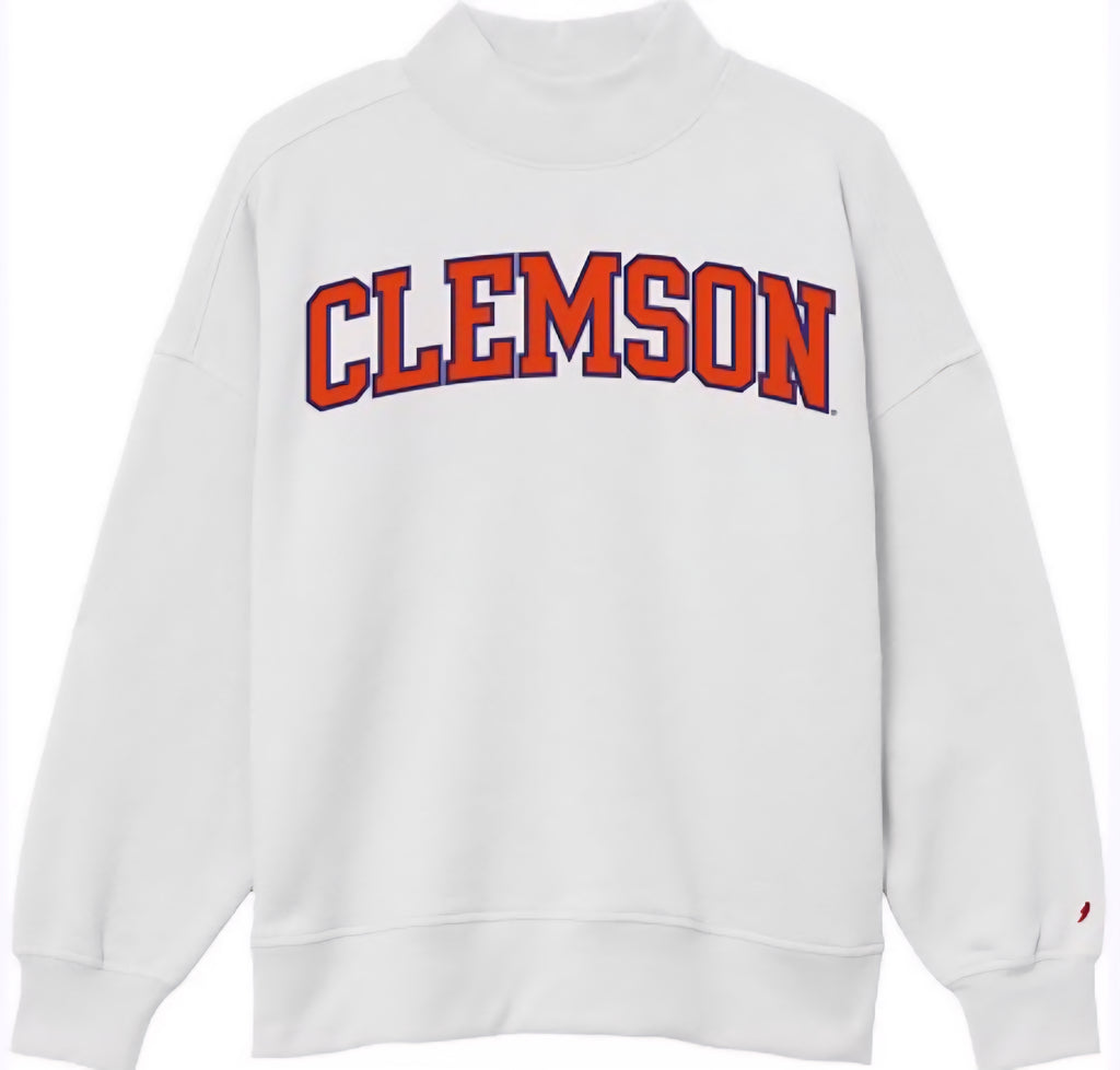 Clemson Mock Neck Crews - (Multiple Colors)