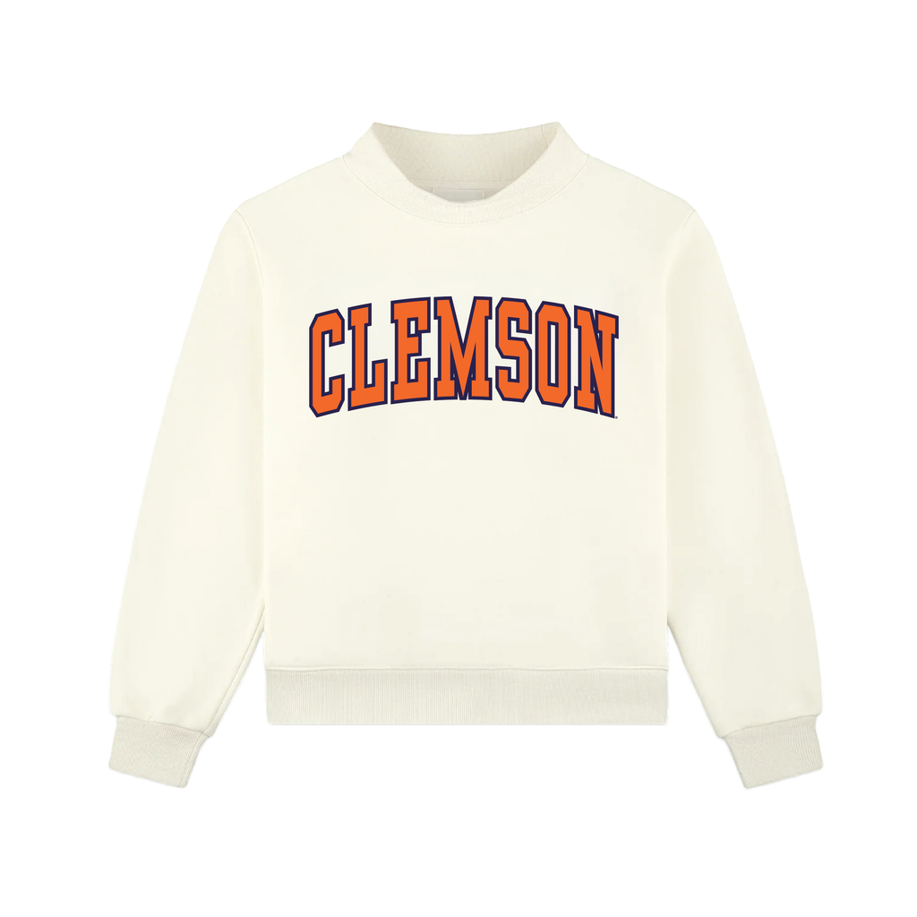 College Classic Mock Neck Crew- (Multiple Colors)