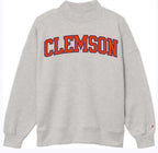 Clemson Mock Neck Crews - (Multiple Colors)