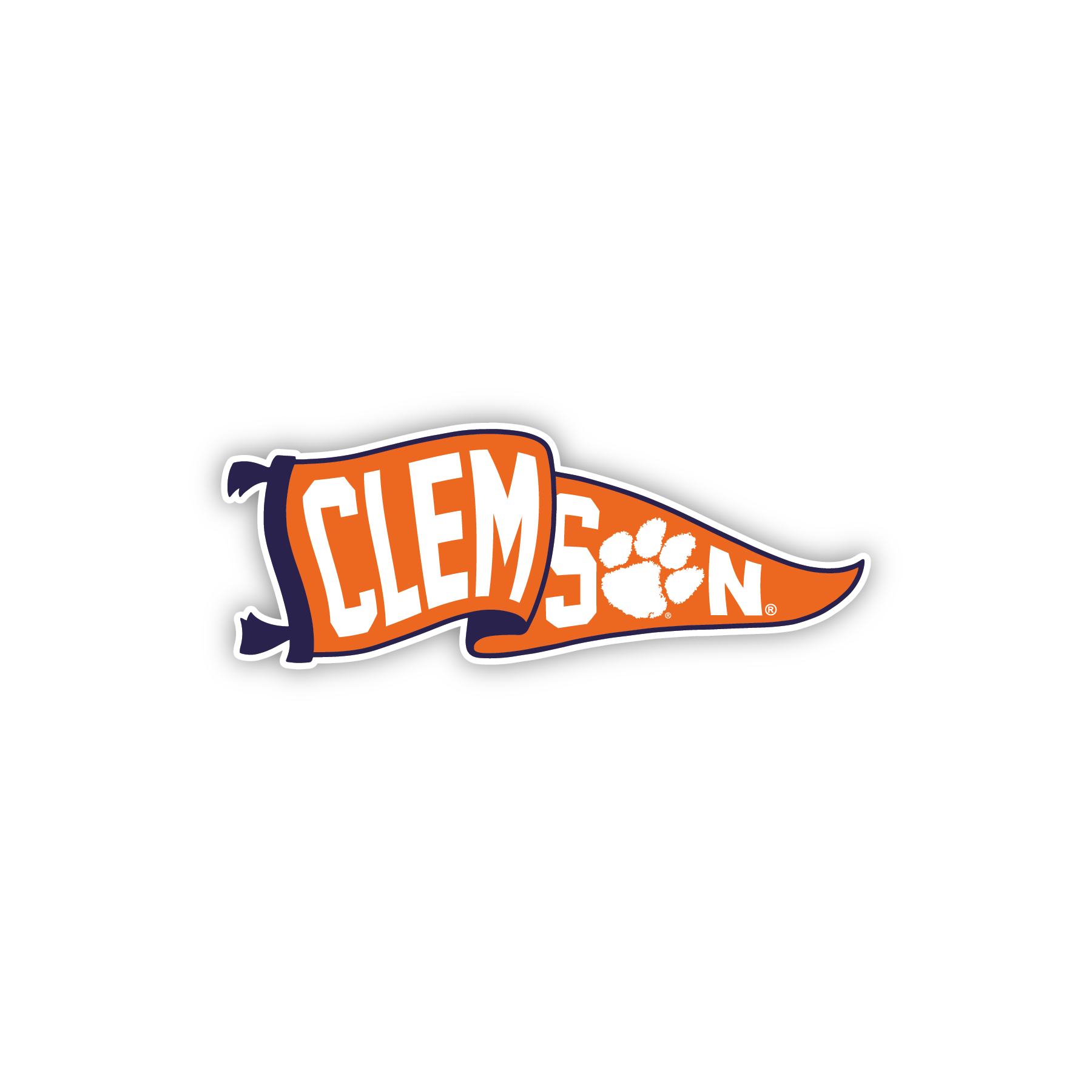 Roaring Pennant Decal- (Multiple Sizes)