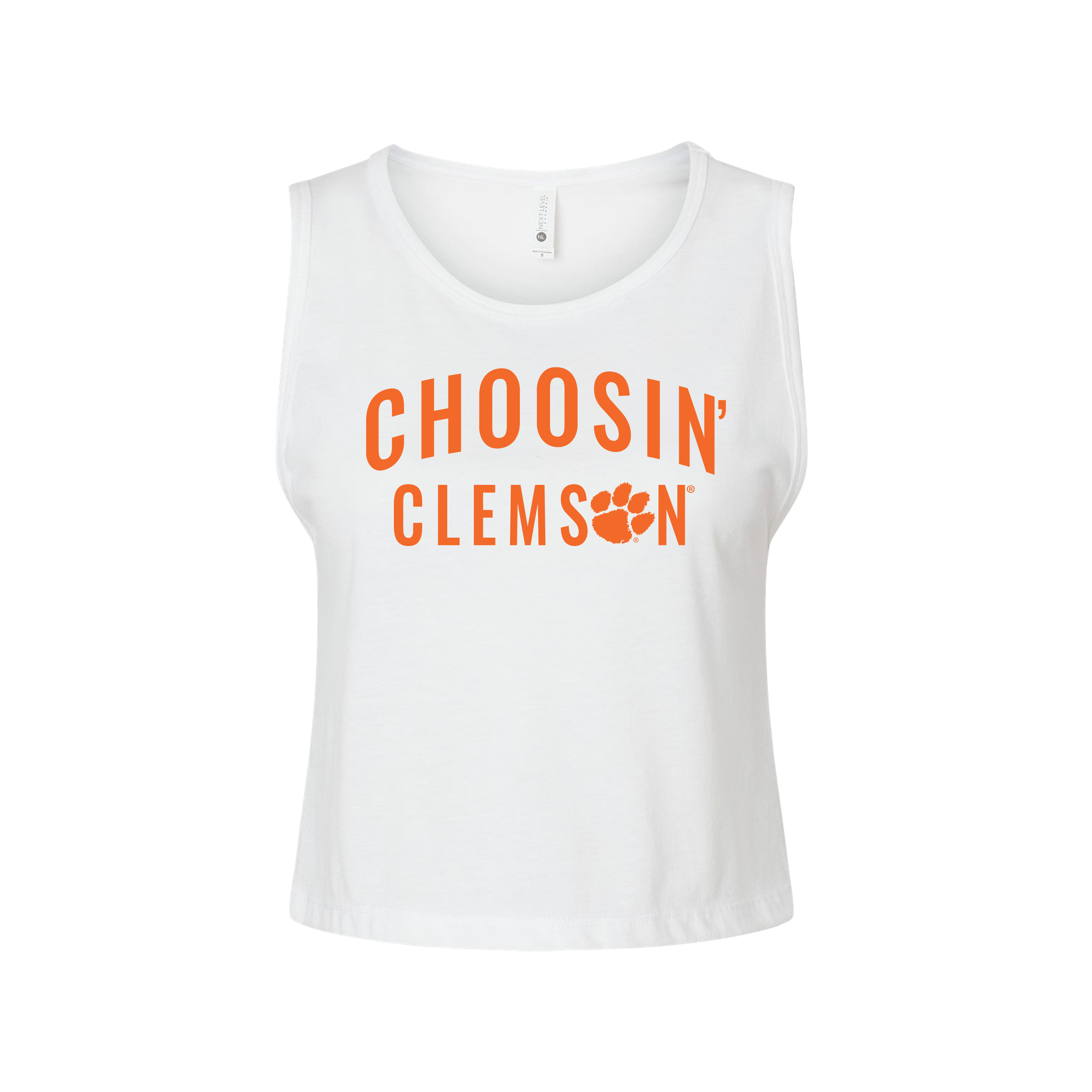 Choosin' Clemson Cropped Tank