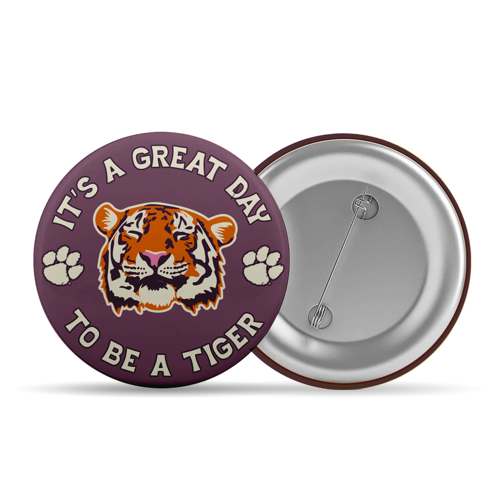 3" Great Day Tiger Button