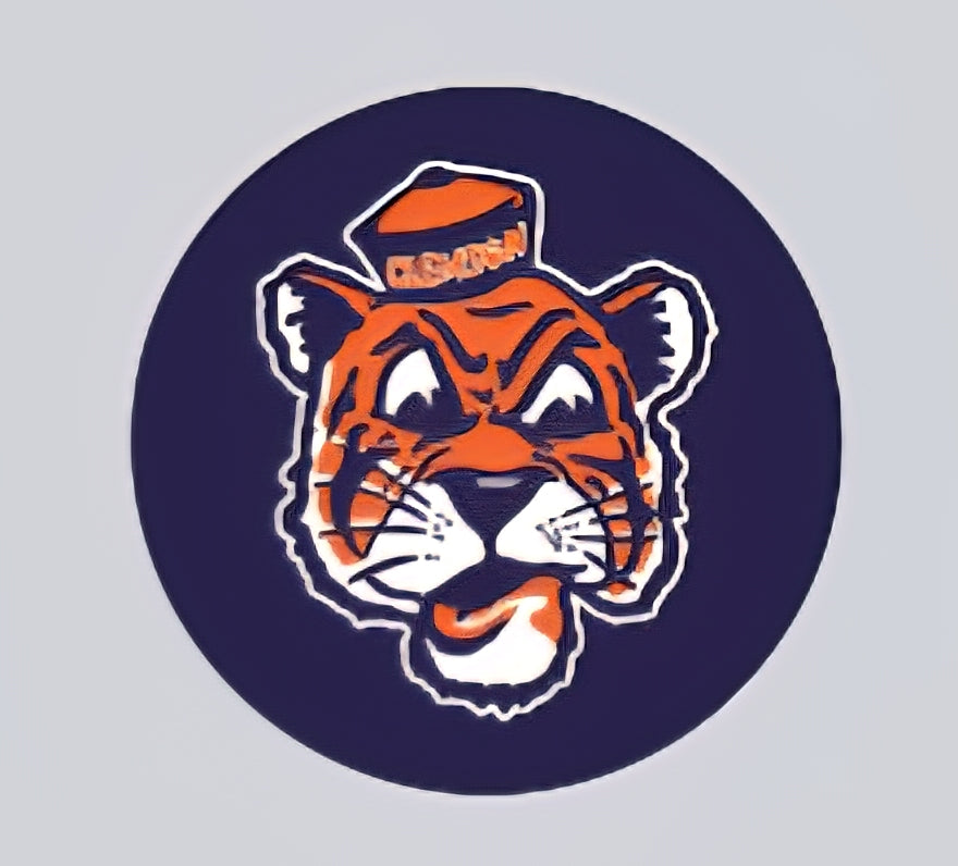 1" Tiger 27 Button