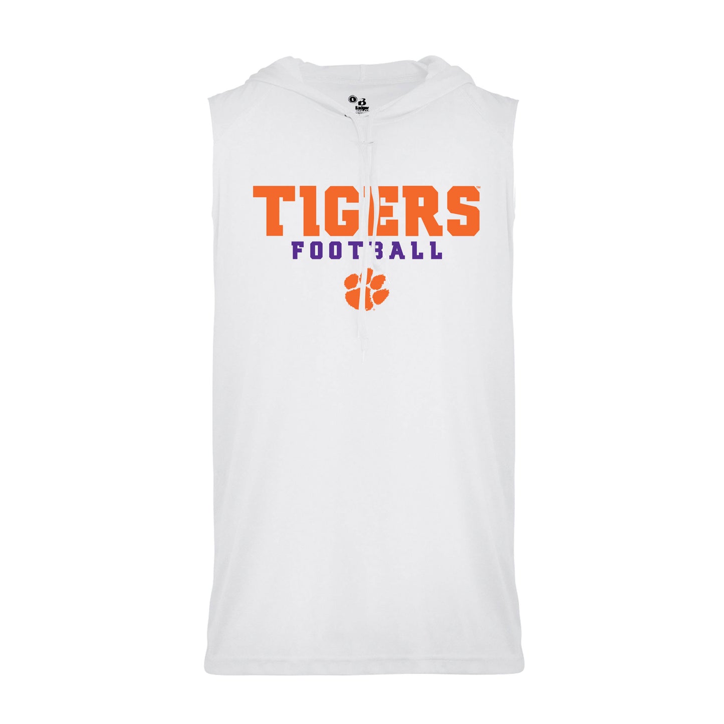Tigers Football Hooded Sleeveless Tee
