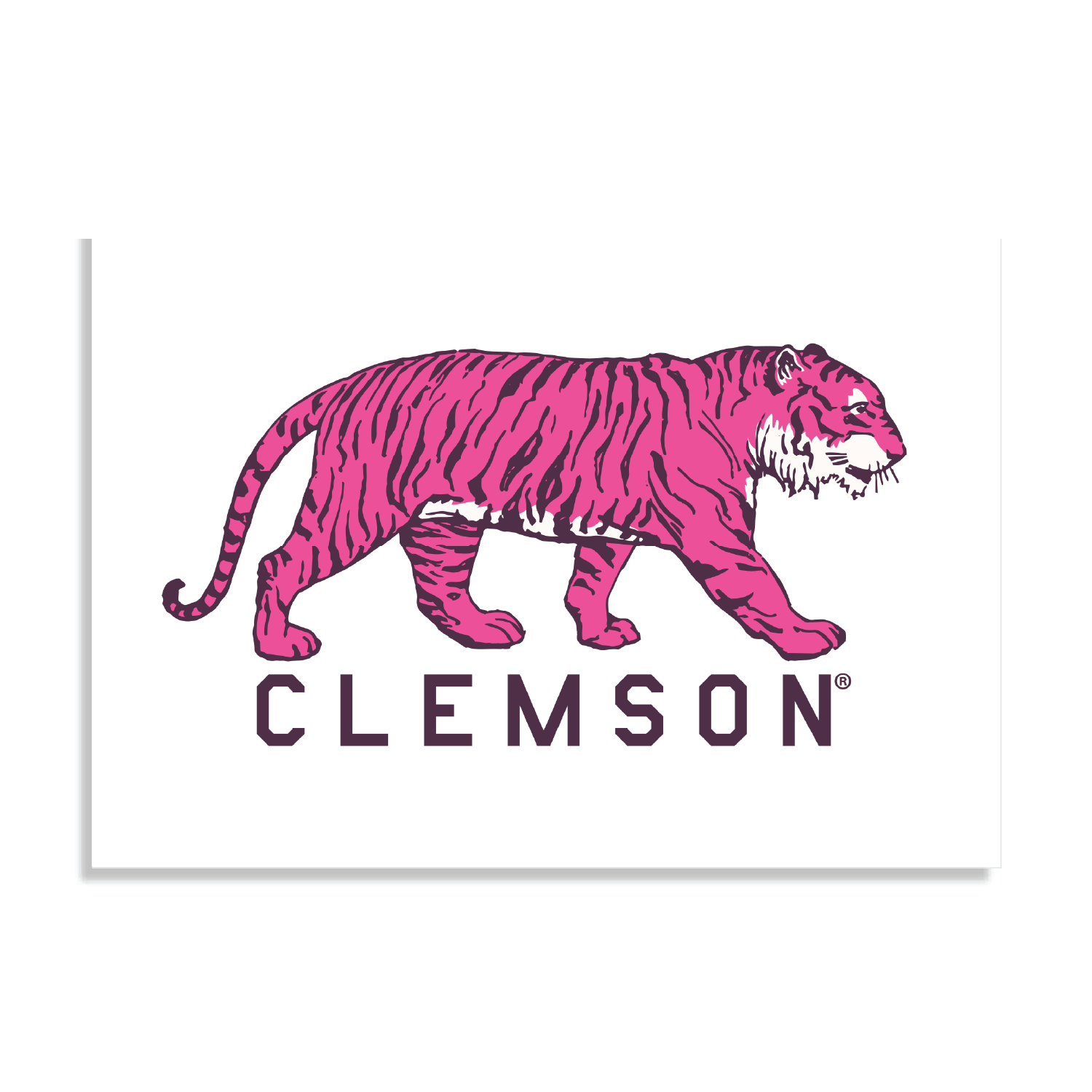 Walking Pink Tiger Poster