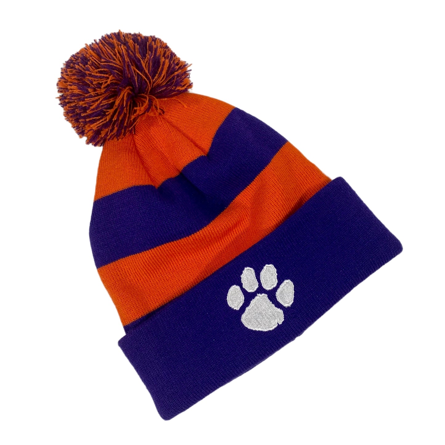 Clemson Rugby Stripe Cuff Beanie