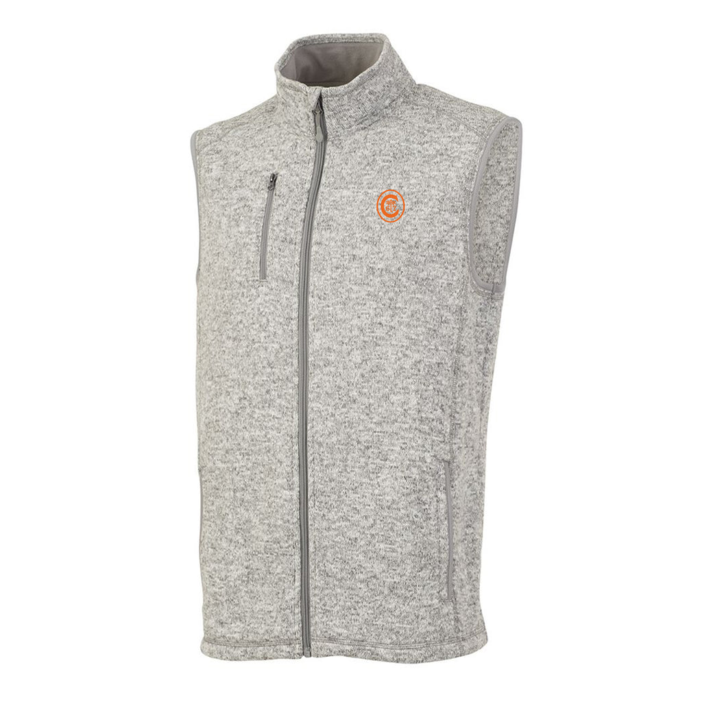 Clemson Ring Crest Vest in Light Grey Heather