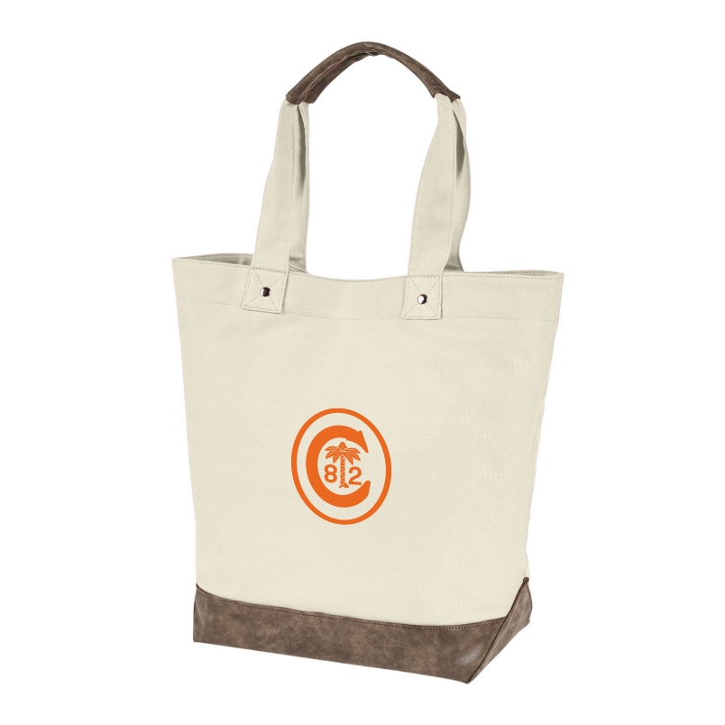 Clemson Ring Crest Bag in Natural