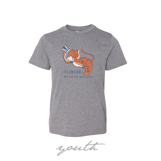 YOUTH: Vintage Clemson Man- (Multiple Colors)