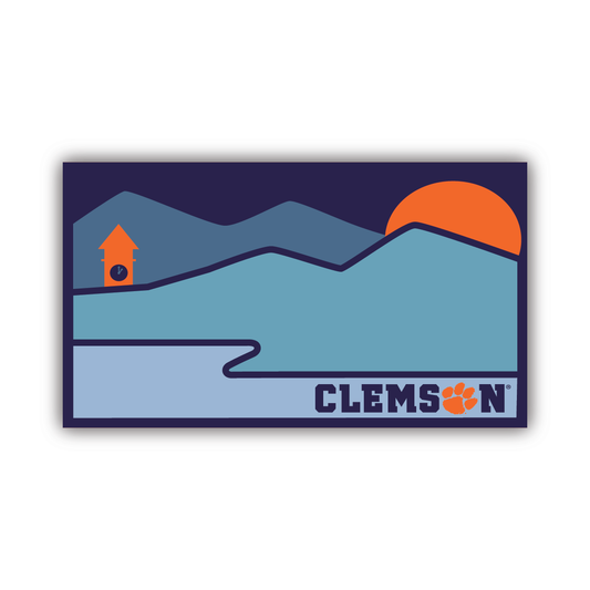 Clemson Mountains Mural Decal