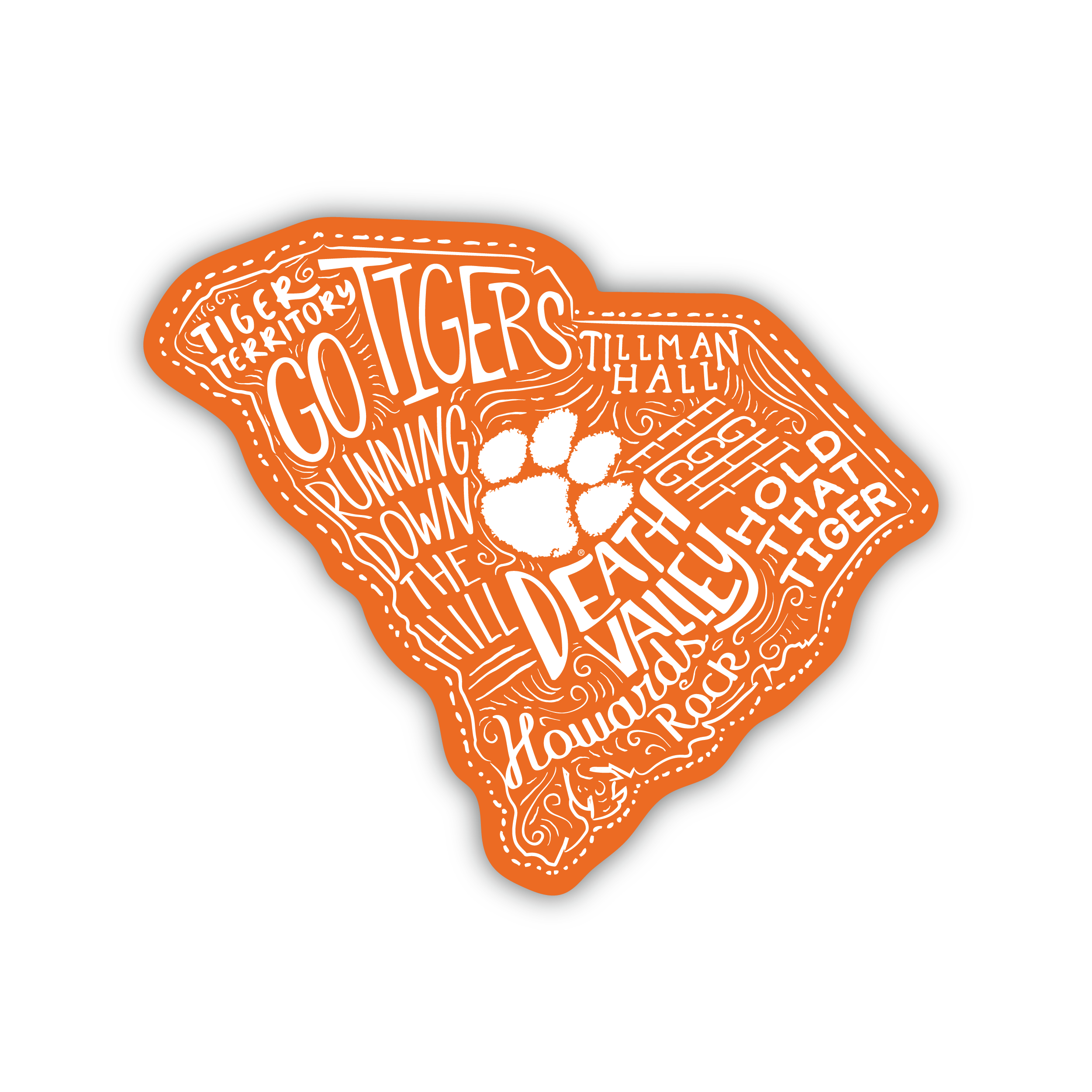 Clemson Traditions Decal - (Multiple Colors)
