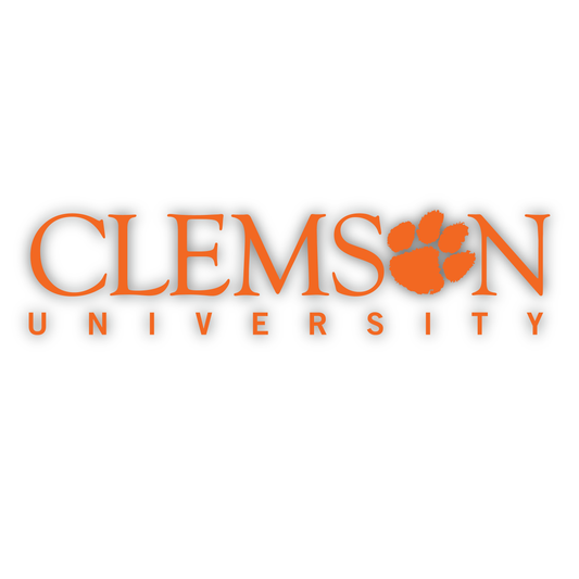 Clemson University Wordmark Decal (multiple colors)