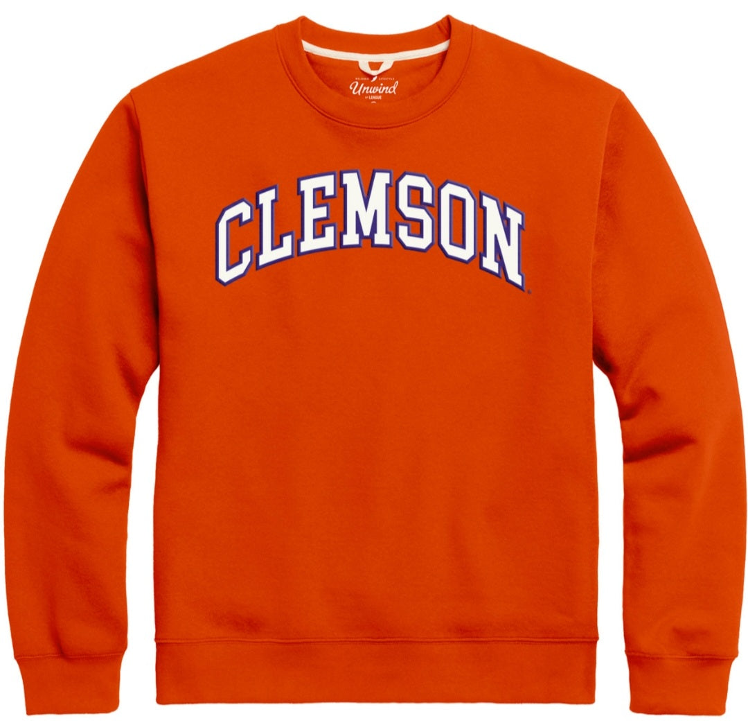 Clemson Arch Essential Crew Orange