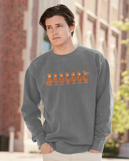 Tiger Row Crewneck Fleece- (Multiple Colors)