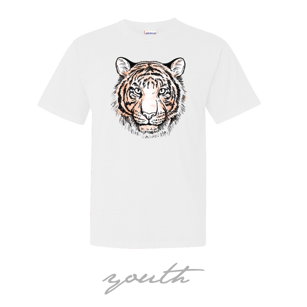 YOUTH: Watercolor Tiger - Tigertown Graphics