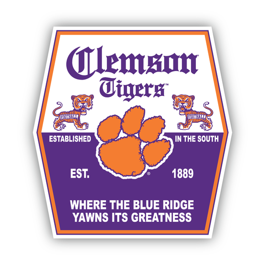 Clemson Extra Label Decal