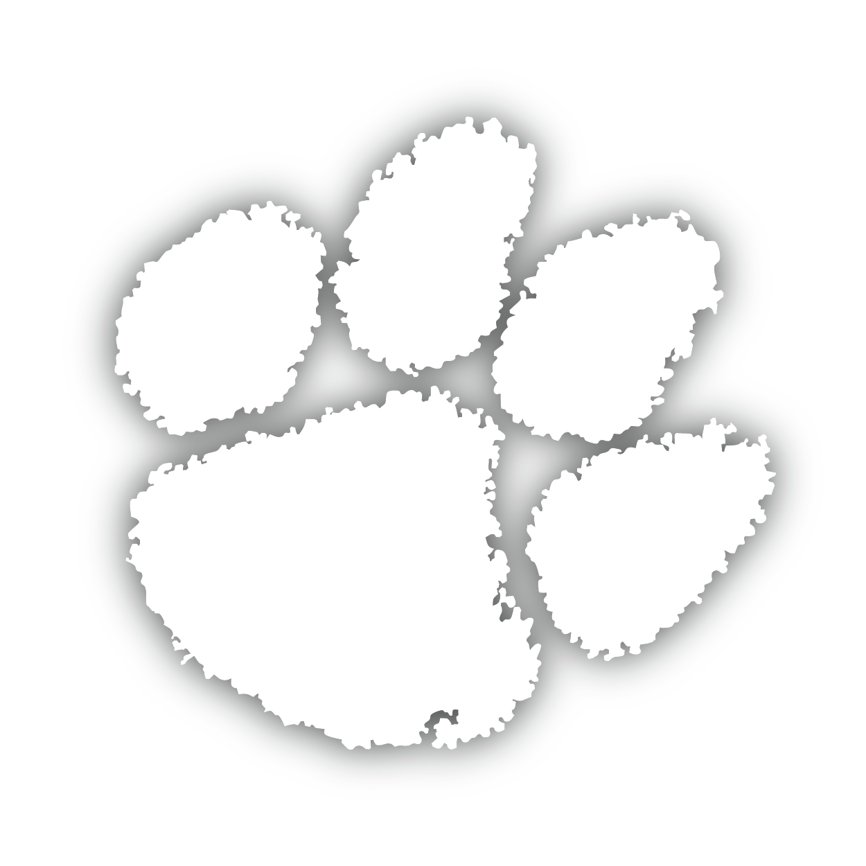 Official Clemson Paw Decal (multiple colors)