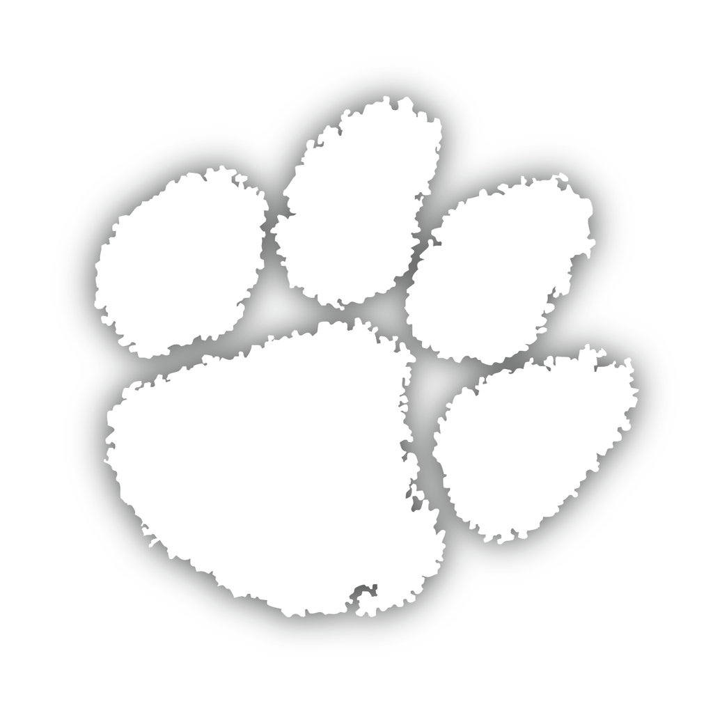 Official Clemson Paw Decal (multiple colors) Tigertown Graphics