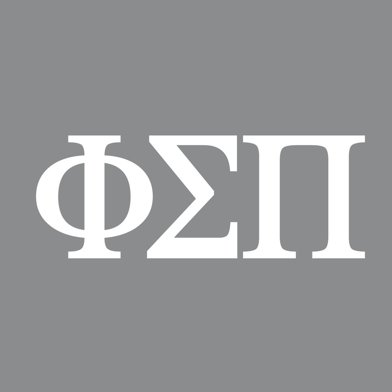 Greek Letter Decal: White