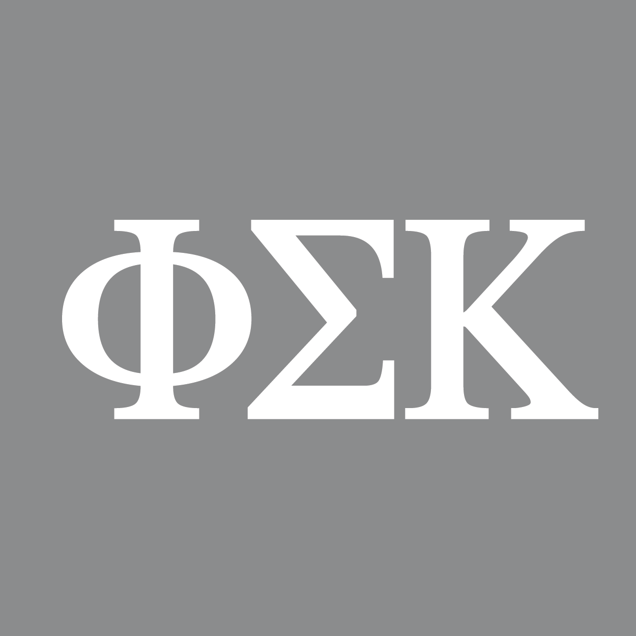 Greek Letter Decal: White