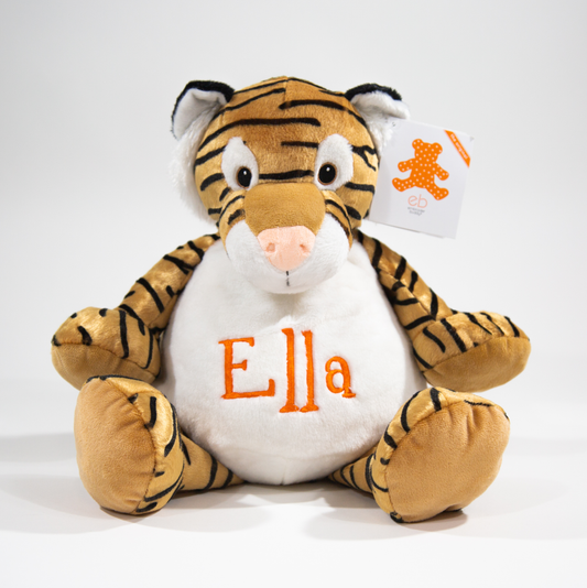 Embroidered Stuffed Tiger