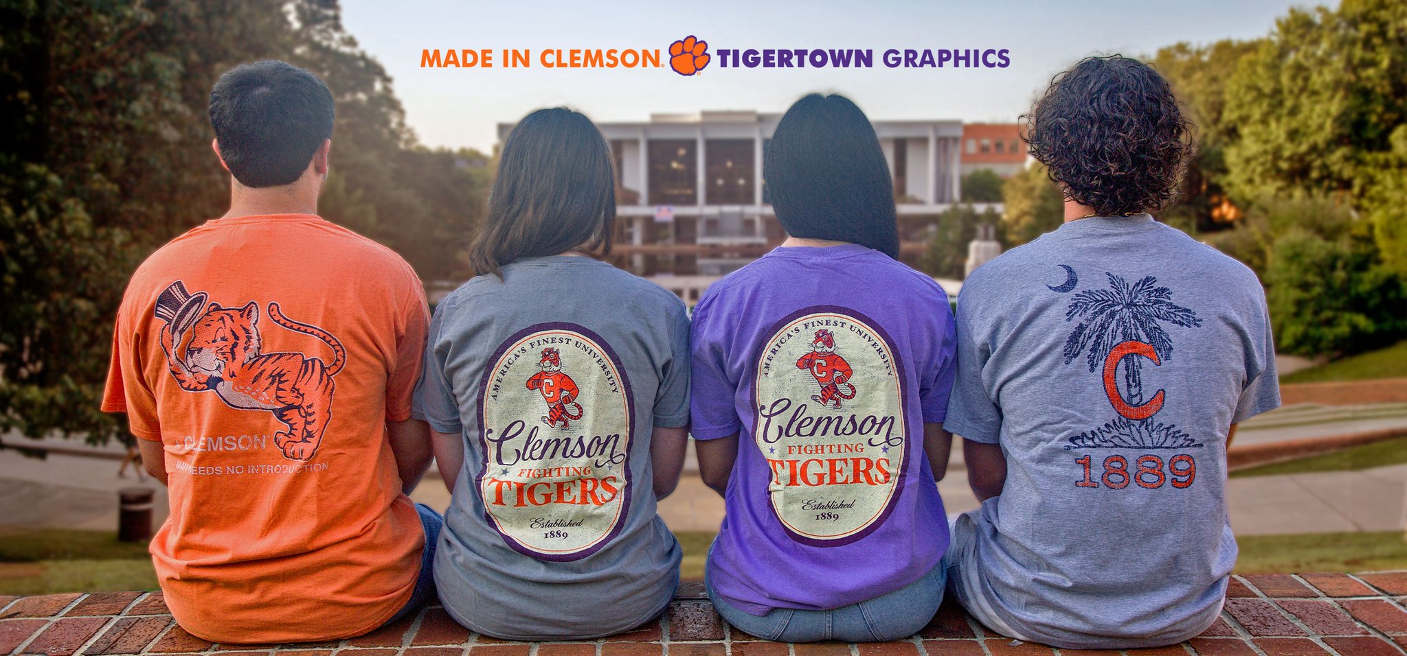 Clemson Tigers Women's Apparel - Flying Colors The Clemson Logo Tube Top L